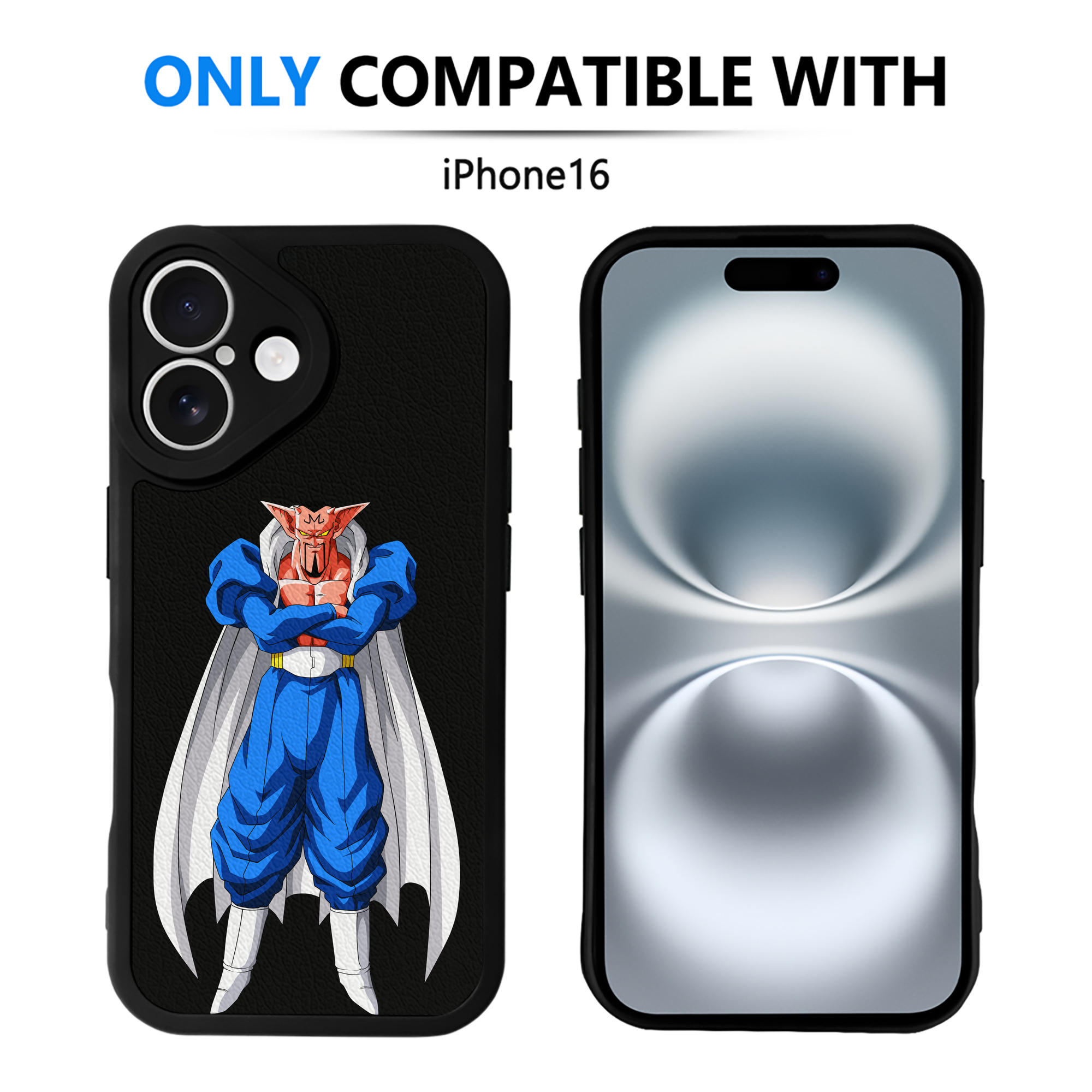 （画像用） ドラゴンボール DRAGON BALL 【iPhone 16シリーズ対応】シリコンスマホケース（レザー調） 材質：シリコン